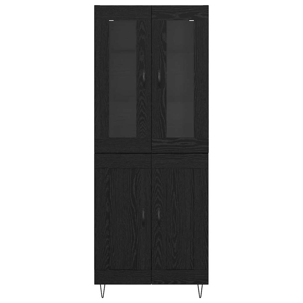 Haut Armoire Chêne noir 69,5 x 34 x 180 cm Bois d'ingénierie - XIOS