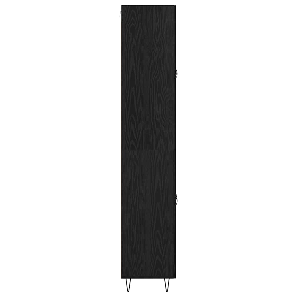 Haut Armoire Chêne noir 69,5 x 34 x 180 cm Bois d'ingénierie - XIOS