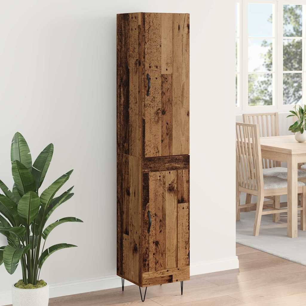 Haut Armoire Bois ancien 69,5 x 34 x 180 cm Bois d'ingénierie - XIOS