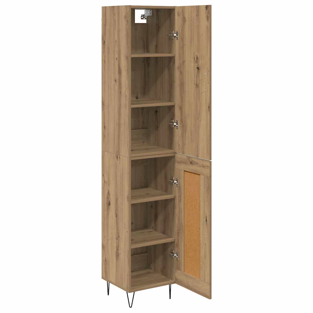 Haut Armoire Chêne artisanal 69,5 x 34 x 180 cm - XIOS
