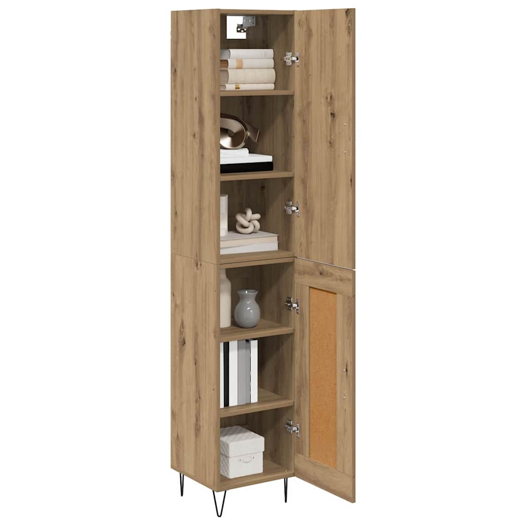 Haut Armoire Chêne artisanal 69,5 x 34 x 180 cm - XIOS