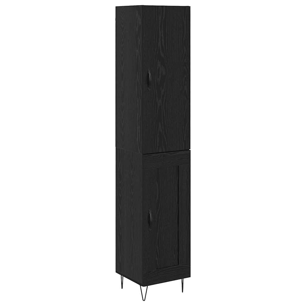 Haut Armoire Chêne noir 69,5 x 34 x 180 cm Bois d'ingénierie - XIOS