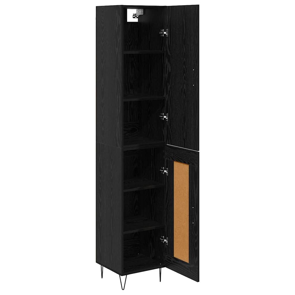 Haut Armoire Chêne noir 69,5 x 34 x 180 cm Bois d'ingénierie - XIOS