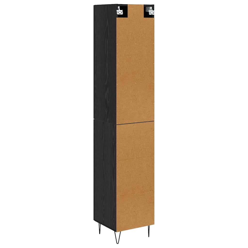 Haut Armoire Chêne noir 69,5 x 34 x 180 cm Bois d'ingénierie - XIOS