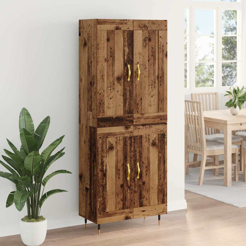 Haut Armoire Bois Ancien 69,5 x 34 x 180 cm Bois d'ingénierie - XIOS