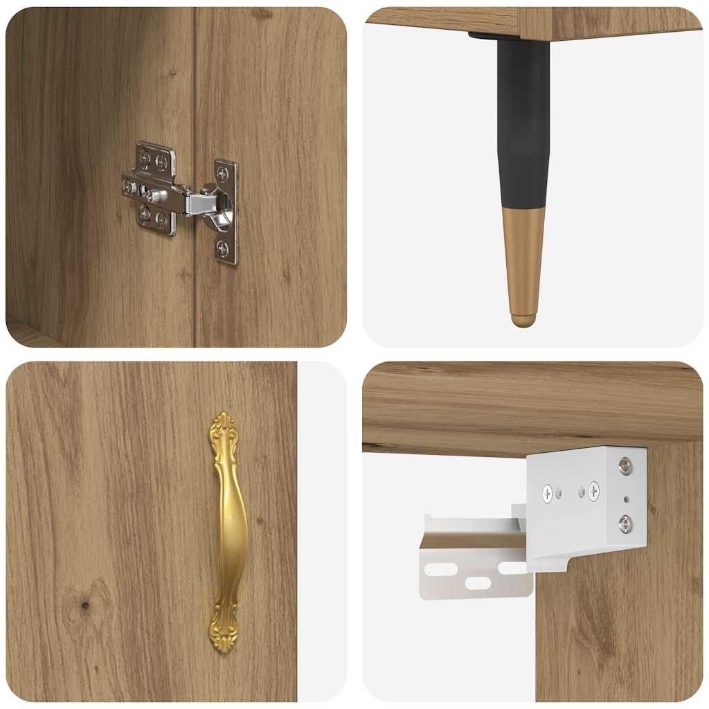 Haut Armoire Chêne artisanal 69,5 x 34 x 180 cm - XIOS