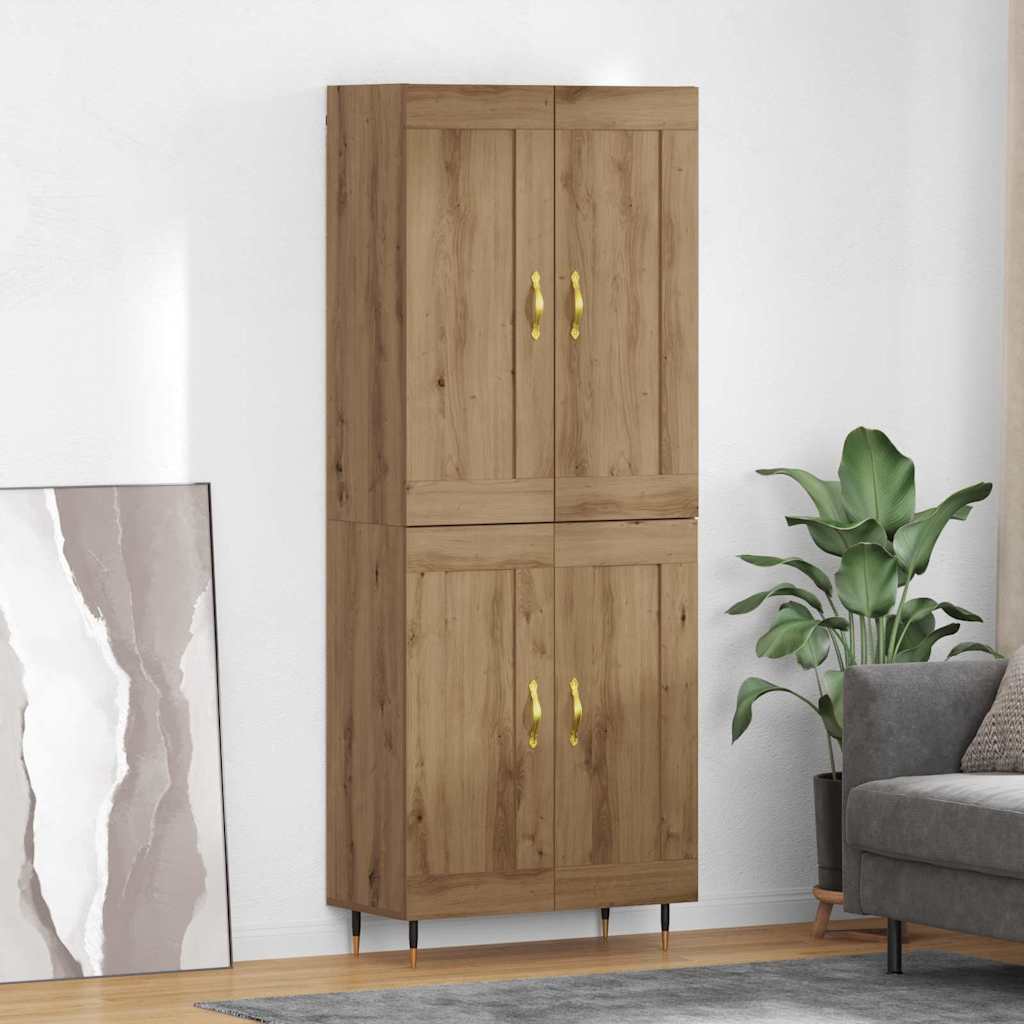 Haut Armoire Chêne artisanal 69,5 x 34 x 180 cm - XIOS