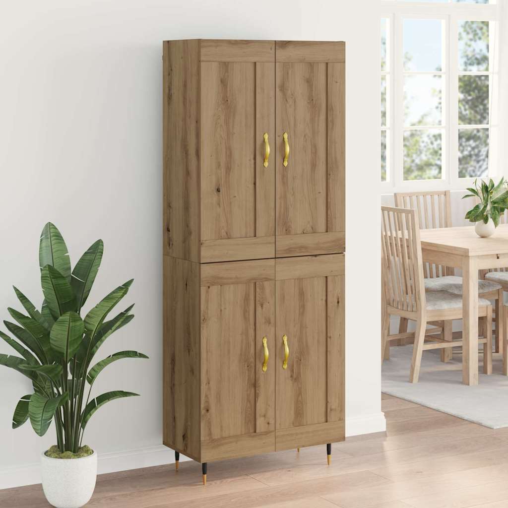 Haut Armoire Chêne artisanal 69,5 x 34 x 180 cm - XIOS