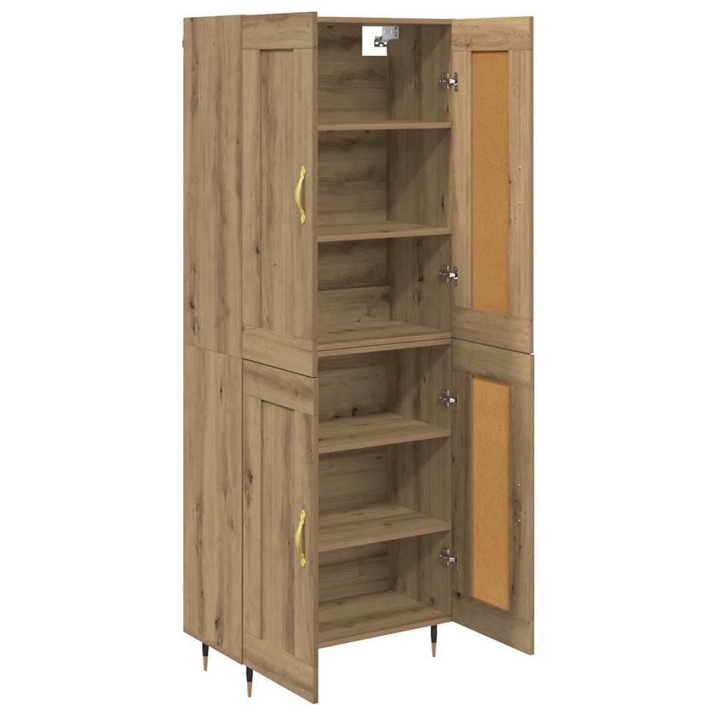 Haut Armoire Chêne artisanal 69,5 x 34 x 180 cm - XIOS