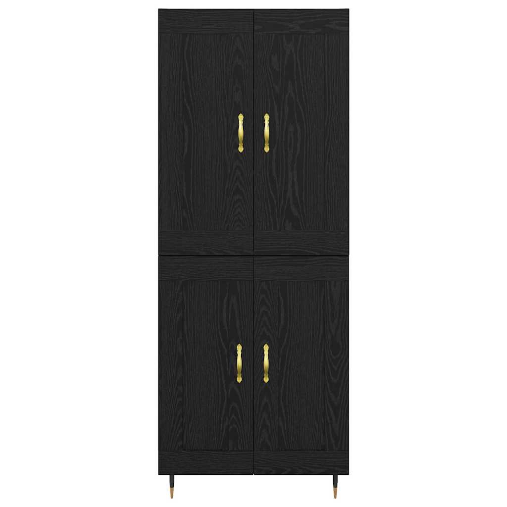 Haut Armoire Chêne noir 69,5 x 34 x 180 cm Bois d'ingénierie - XIOS