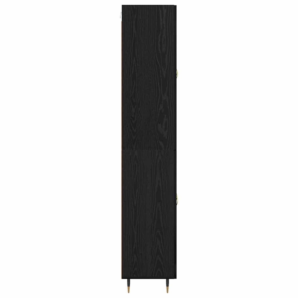 Haut Armoire Chêne noir 69,5 x 34 x 180 cm Bois d'ingénierie - XIOS
