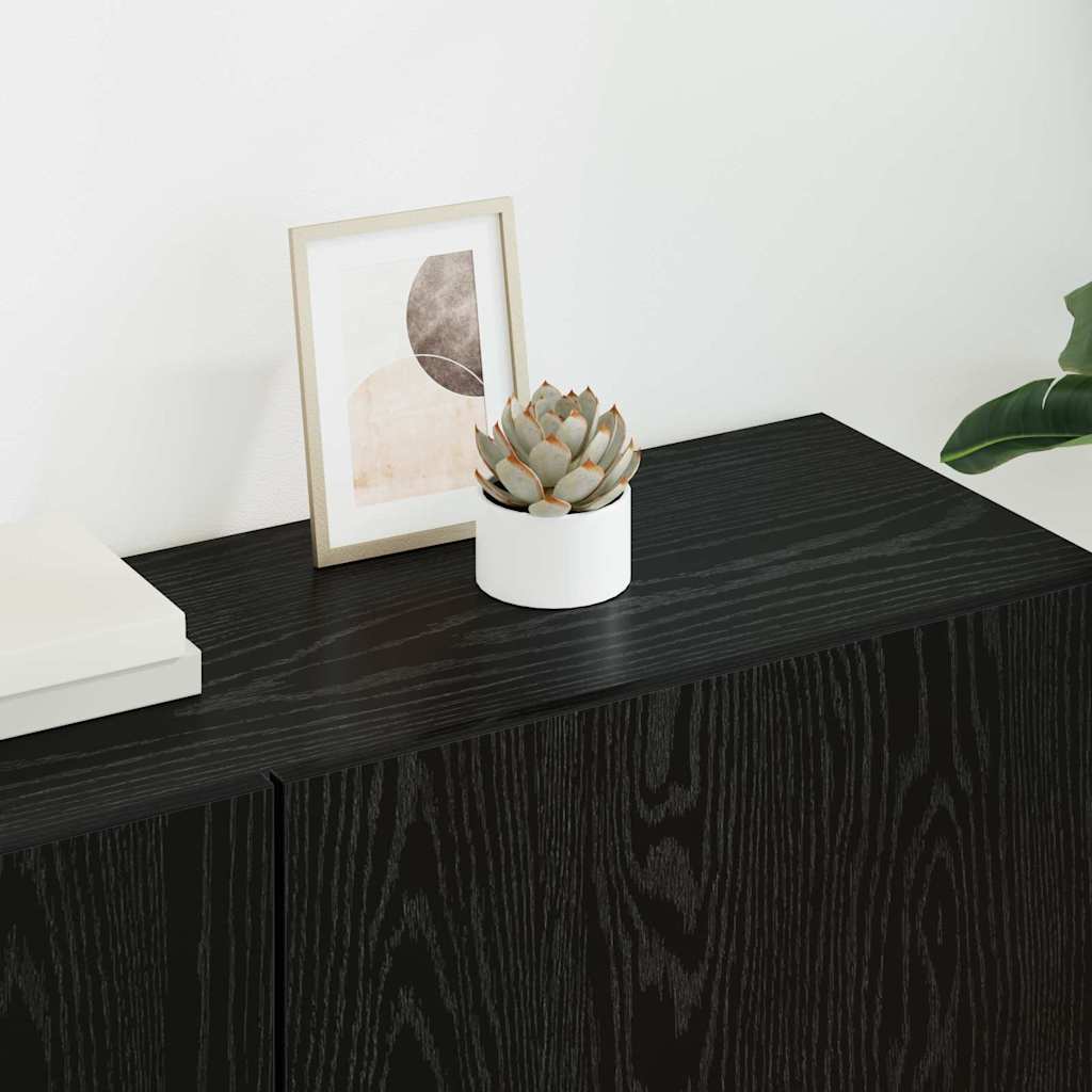 Ensemble de meuble TV mural 5 pcs Chêne noir Bois d'ingénierie - XIOS