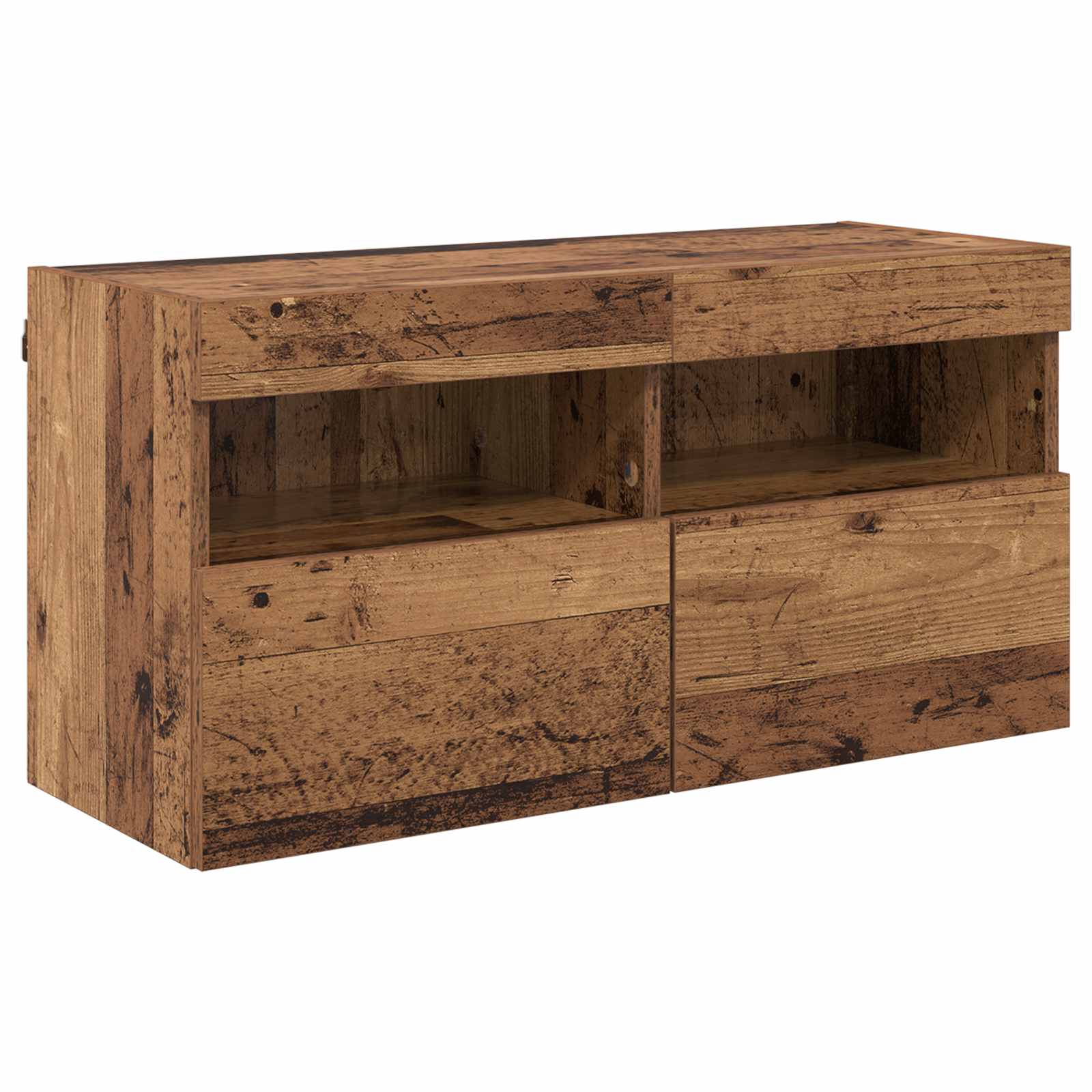 Meubles TV muraux 6 pcs Chêne noir Bois d'ingénierie - XIOS