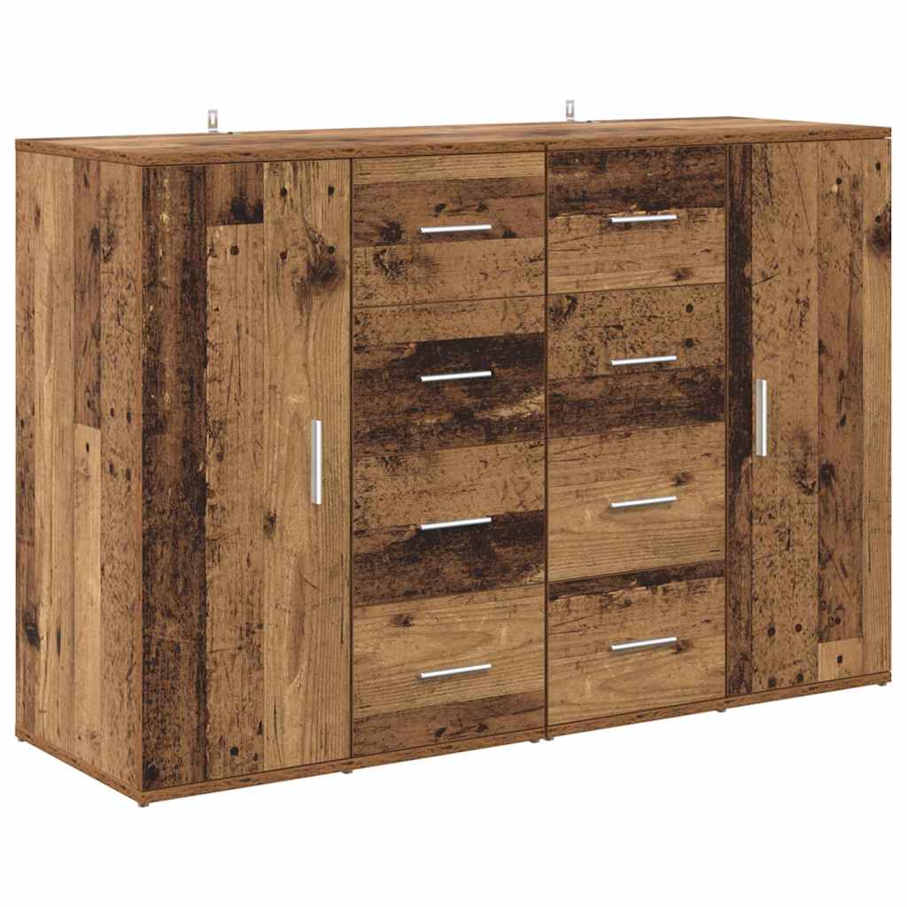 Buffets avec tiroir Corona 2 pcs Bois Ancien 59 x 39 x 80 cm - XIOS