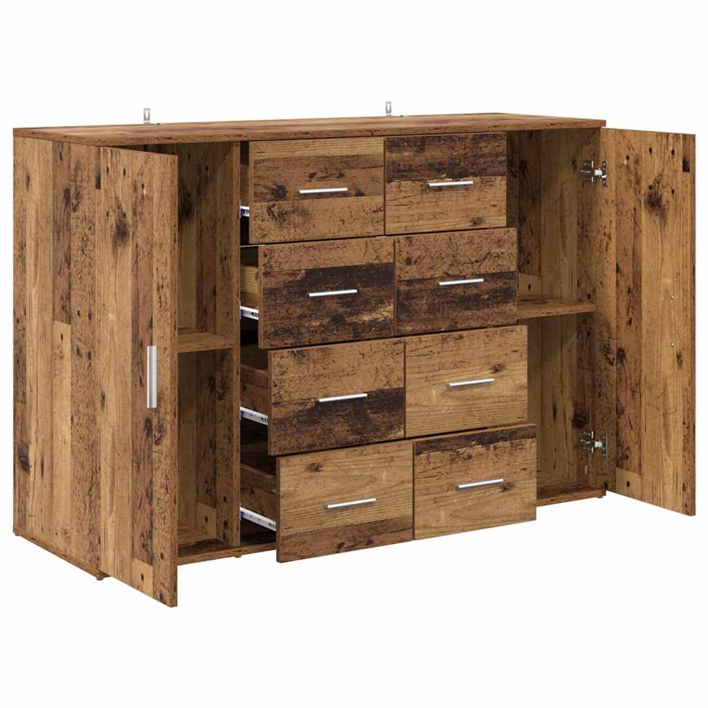 Buffets avec tiroir Corona 2 pcs Bois Ancien 59 x 39 x 80 cm - XIOS