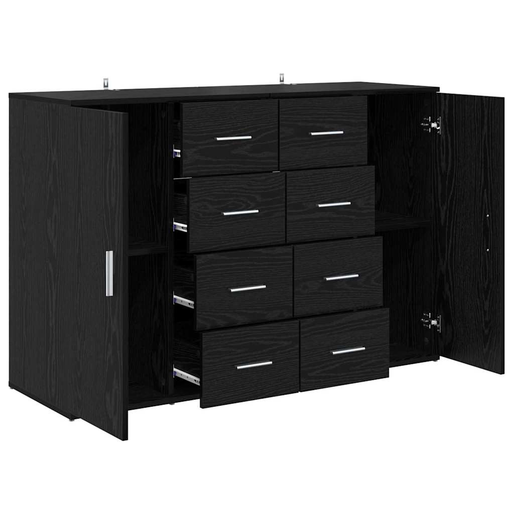Buffets avec tiroir Corona 2 pcs Chêne noir 59 x 39 x 80 cm - XIOS