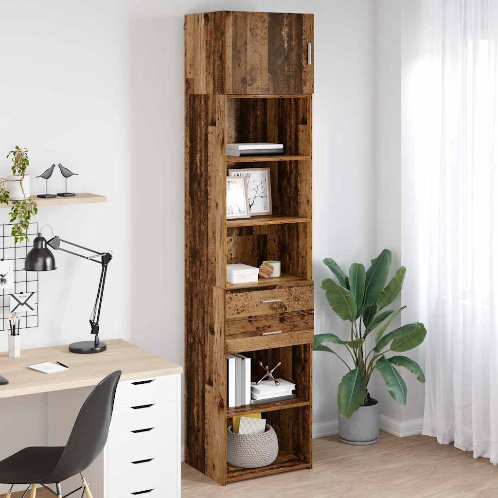 Haut Armoire Bois Ancien 50 x 42,5 x 225 cm Bois d'ingénierie - XIOS