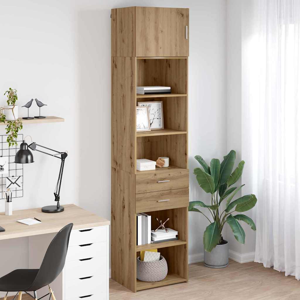 Haut Armoire Montage mural Chêne artisanal 50 x 42,5 x 225 cm - XIOS