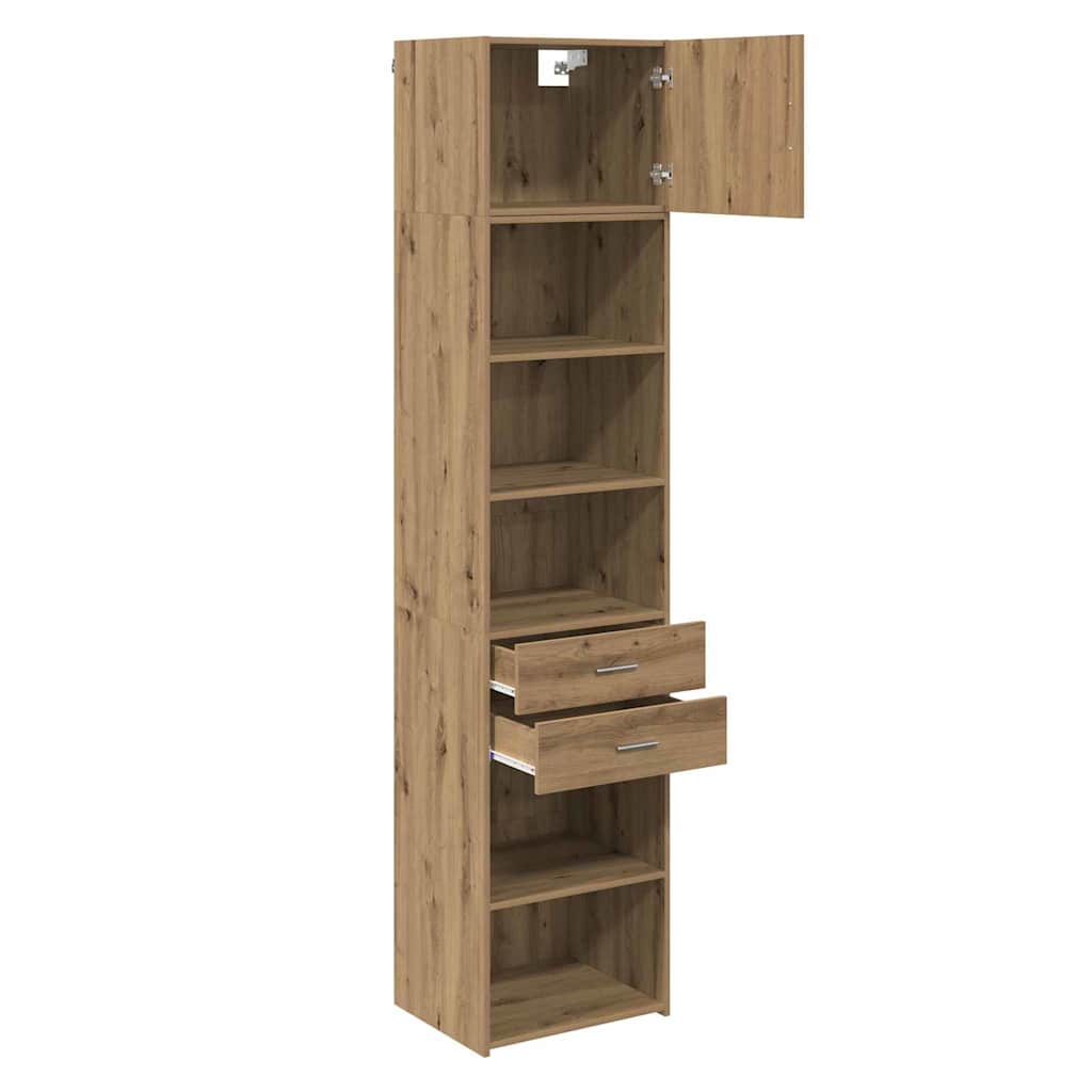 Haut Armoire Montage mural Chêne artisanal 50 x 42,5 x 225 cm - XIOS