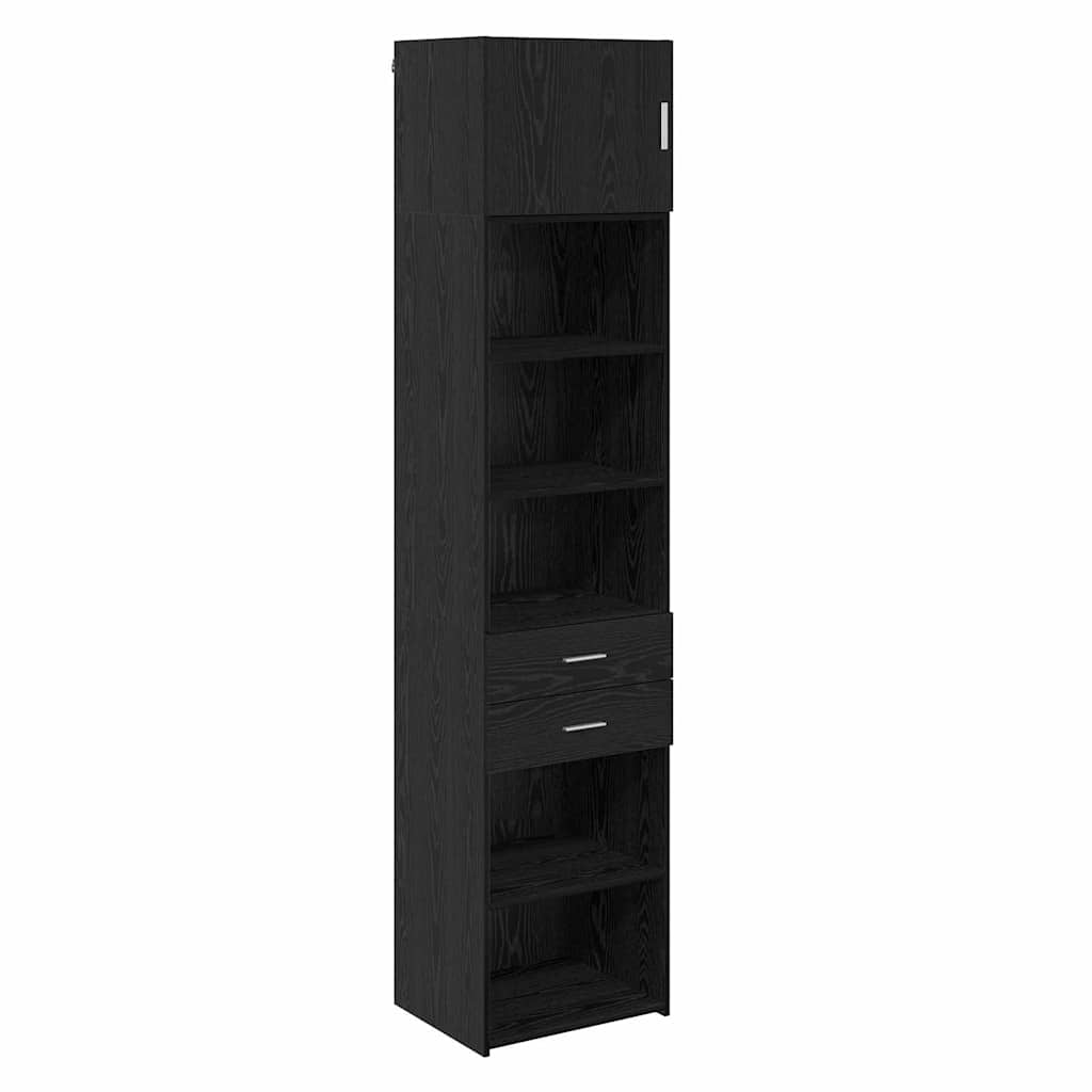 Haut Armoire Chêne noir 50 x 42,5 x 225 cm Bois d'ingénierie