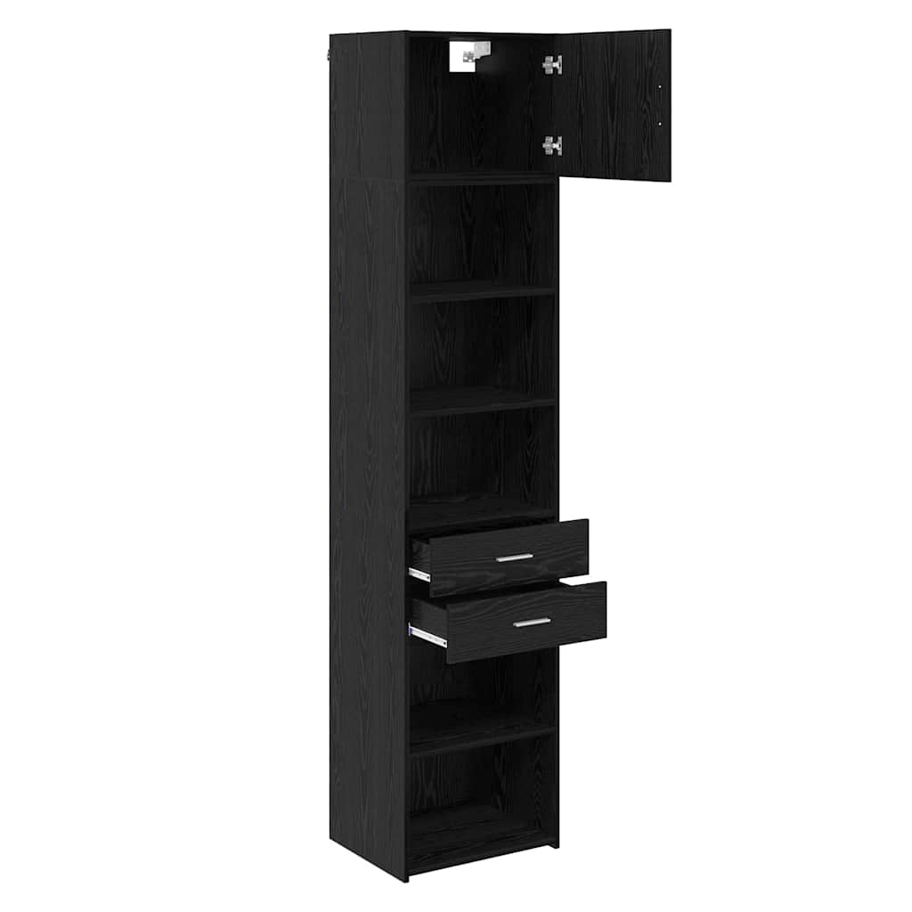 Haut Armoire Chêne noir 50 x 42,5 x 225 cm Bois d'ingénierie - XIOS