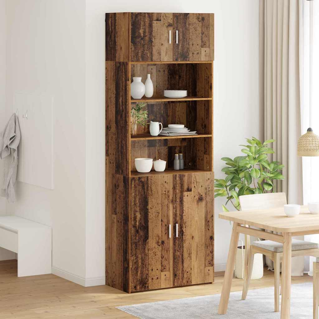 Armoire de rangement Bois Ancien 80 x 42,5 x 225 cm - XIOS