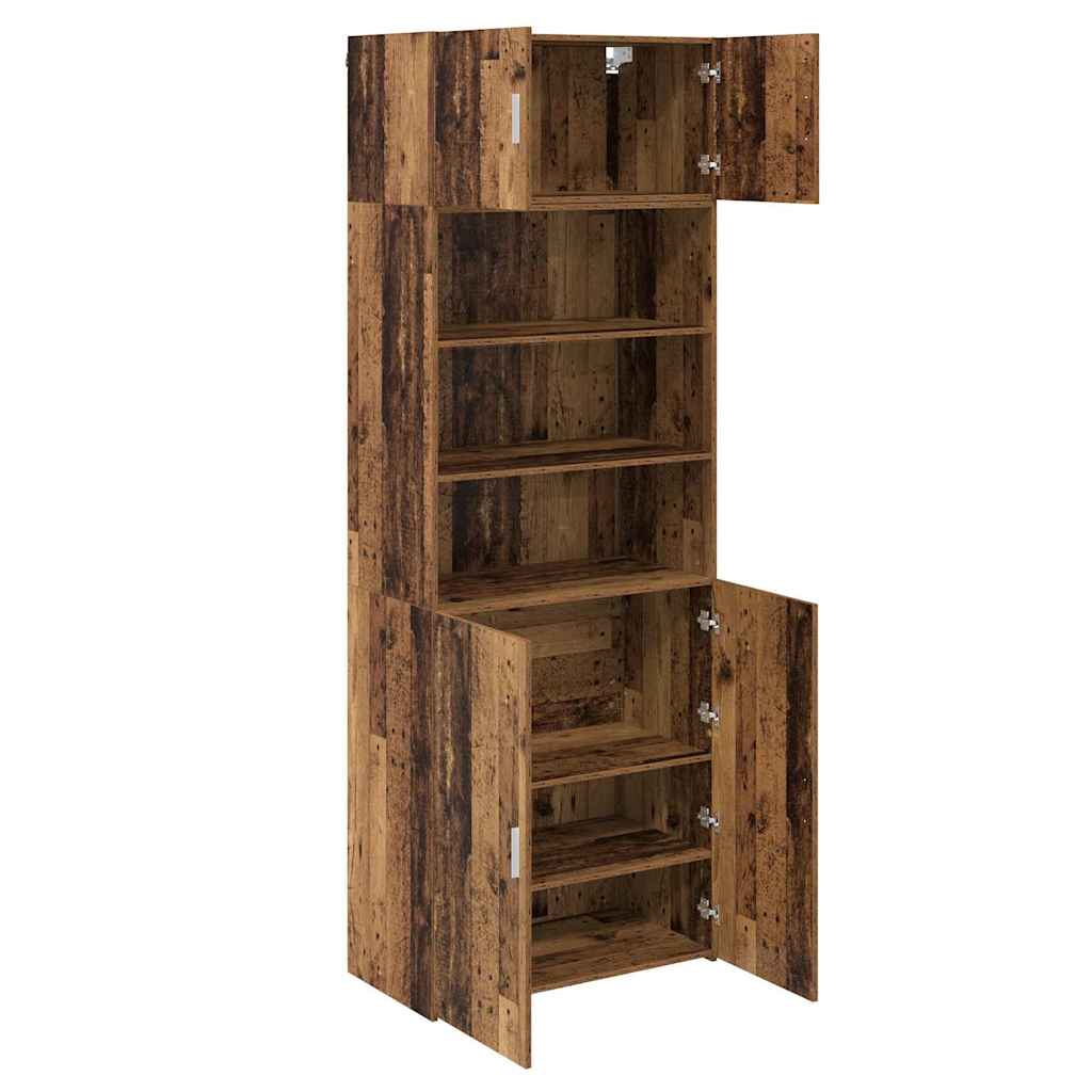 Armoire de rangement Bois Ancien 80 x 42,5 x 225 cm - XIOS