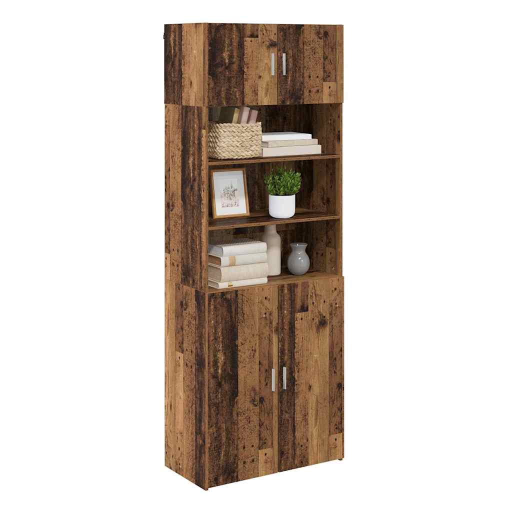 Armoire de rangement Bois Ancien 80 x 42,5 x 225 cm - XIOS