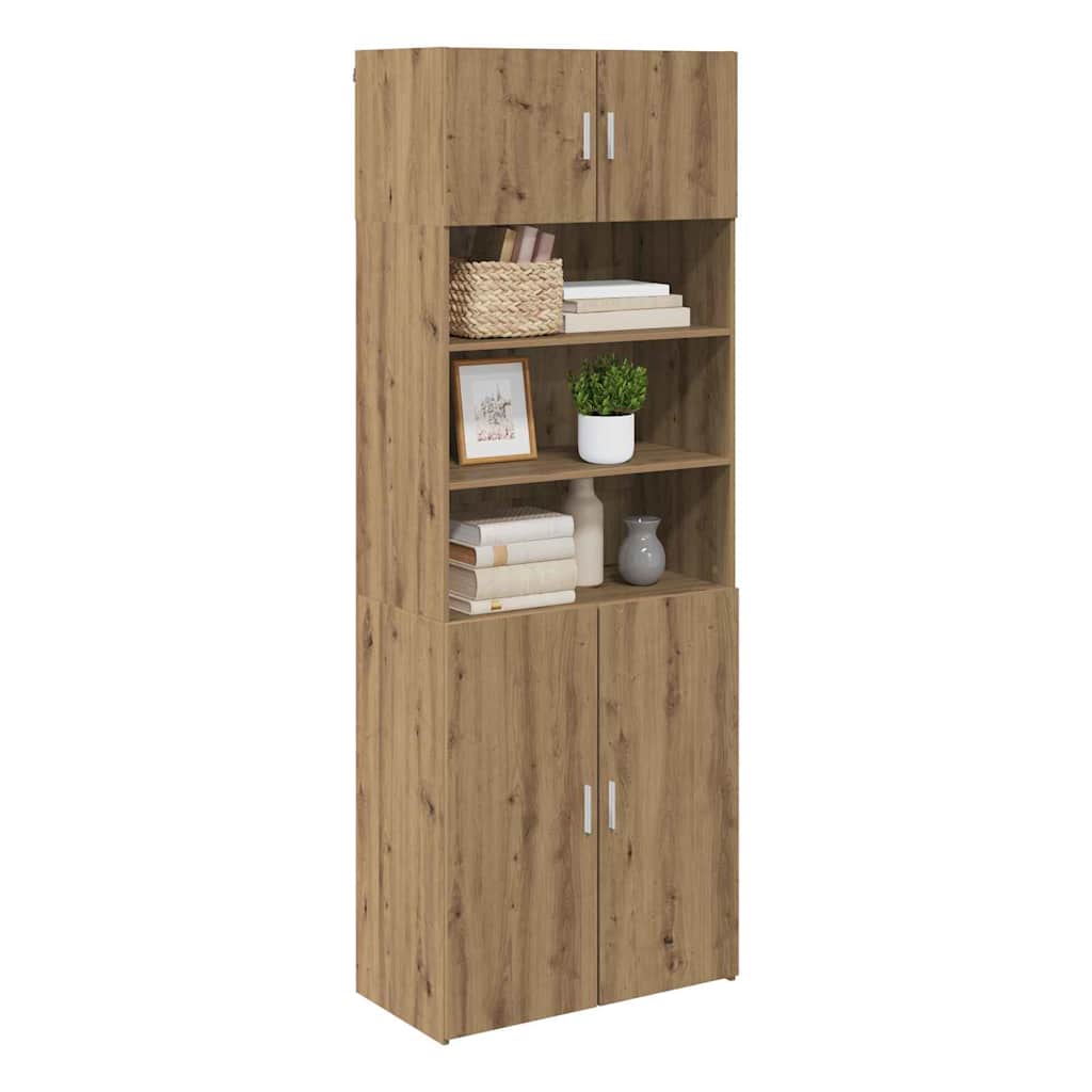Armoire de rangement Chêne artisanal 80 x 42,5 x 225 cm - XIOS