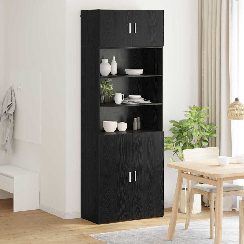 Armoire de rangement Chêne noir 80 x 42,5 x 225 cm