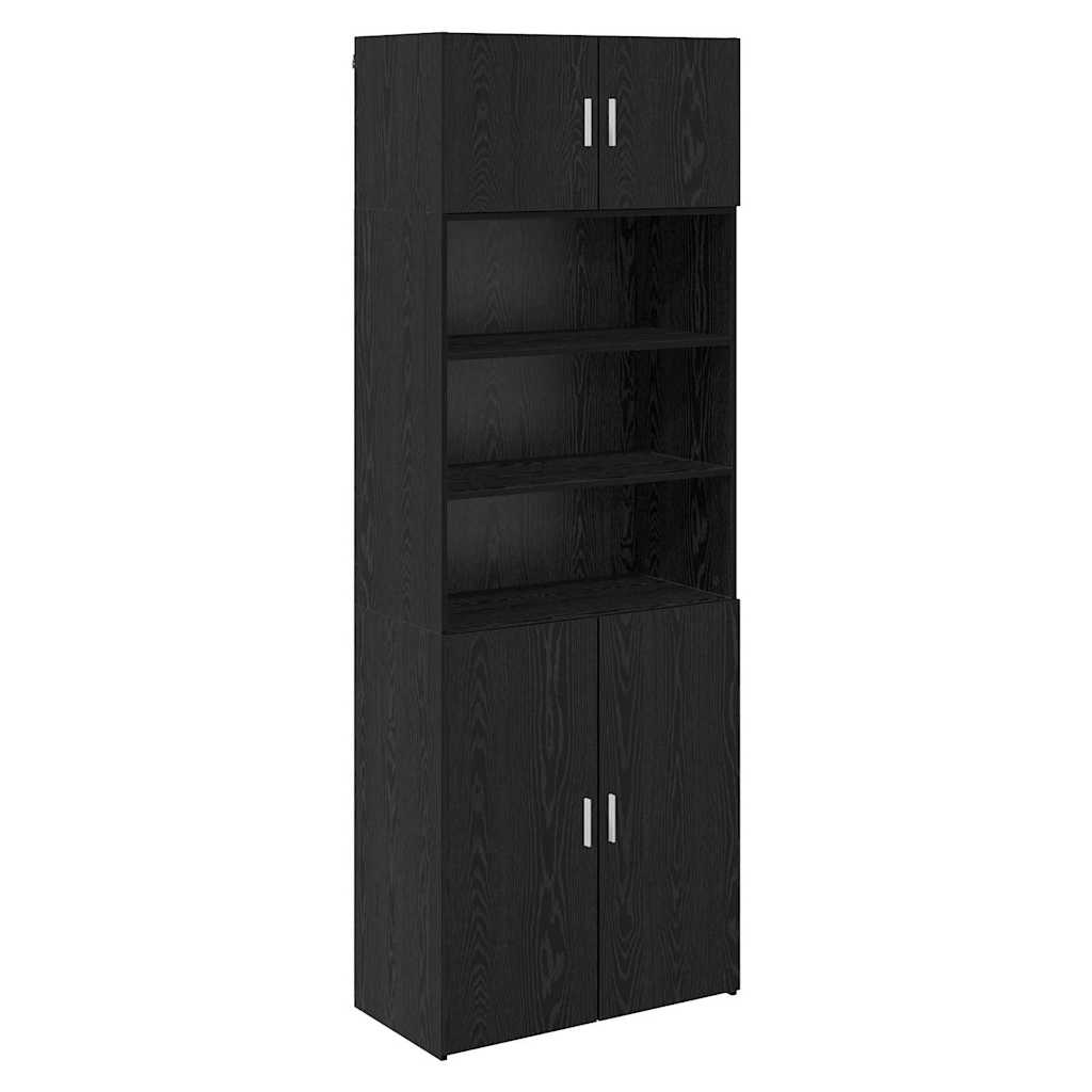 Armoire de rangement Chêne noir 80 x 42,5 x 225 cm - XIOS