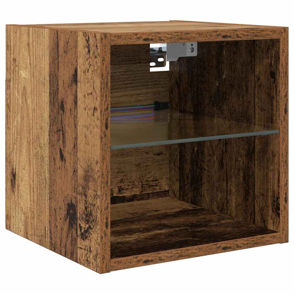Meubles TV muraux 8 pc Bois ancien Bois d'ingénierie