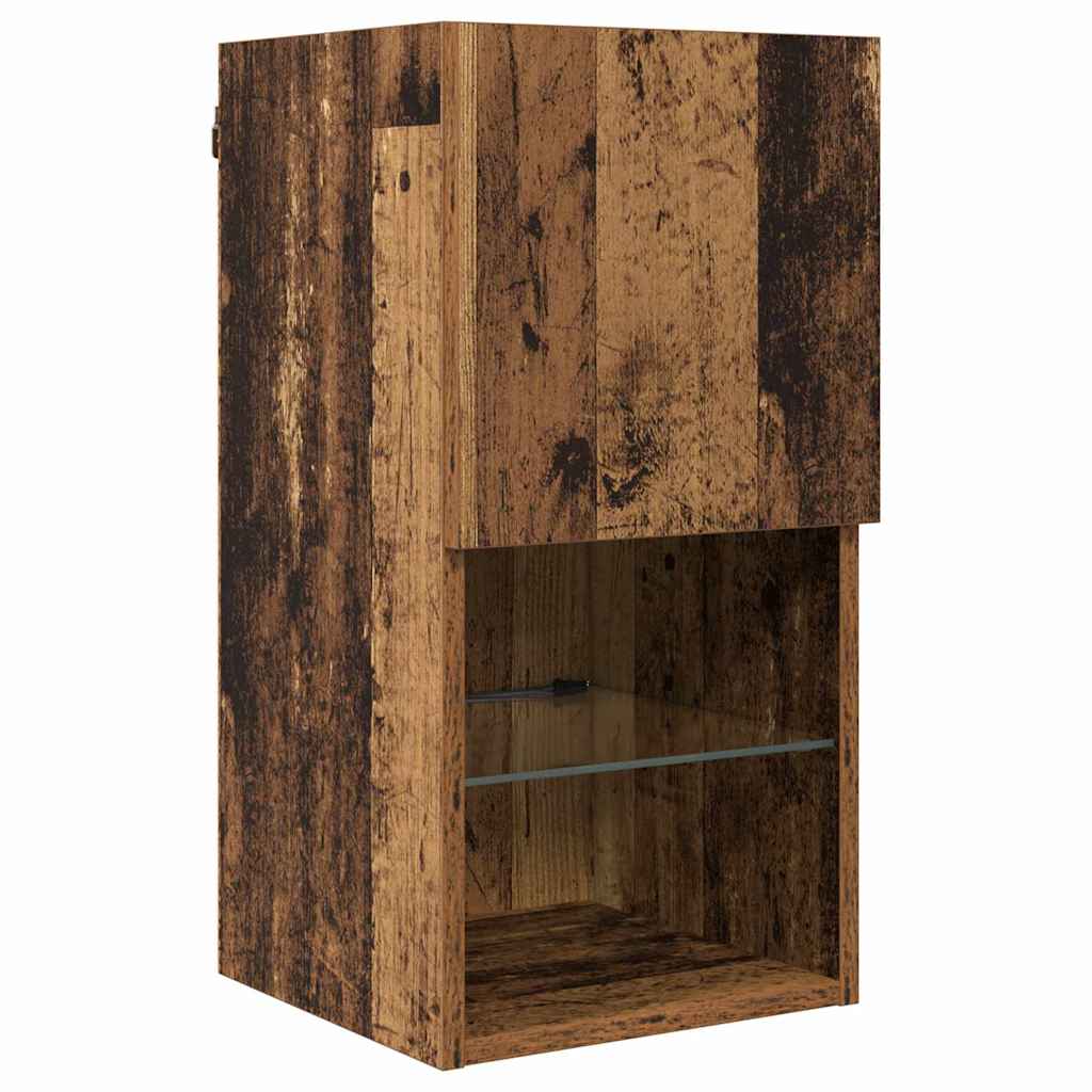 Meubles TV muraux 8 pc Bois ancien Bois d'ingénierie