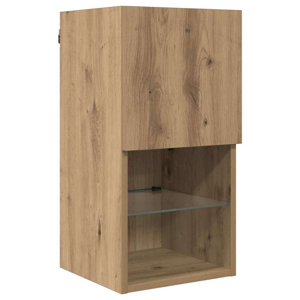 Meubles TV muraux 8 pcs Chêne artisanal Bois d'ingénierie - XIOS