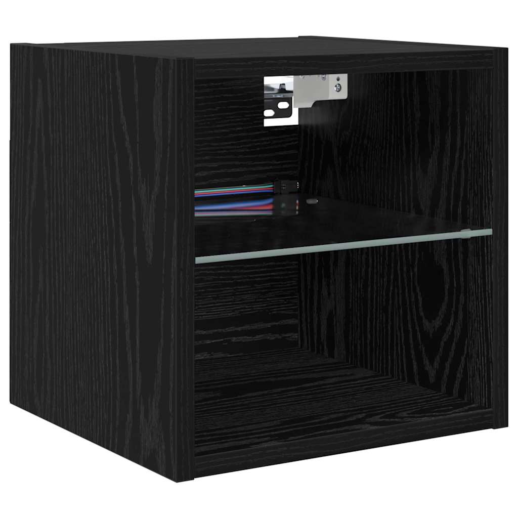 Meubles TV muraux 8 pcs Chêne noir Bois d'ingénierie - XIOS