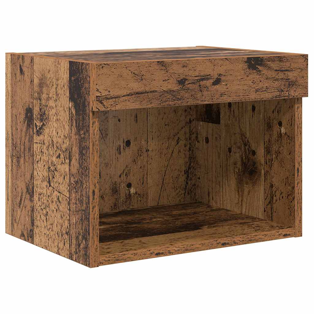 Meubles TV muraux 5 pc Chêne noir Bois d'ingénierie