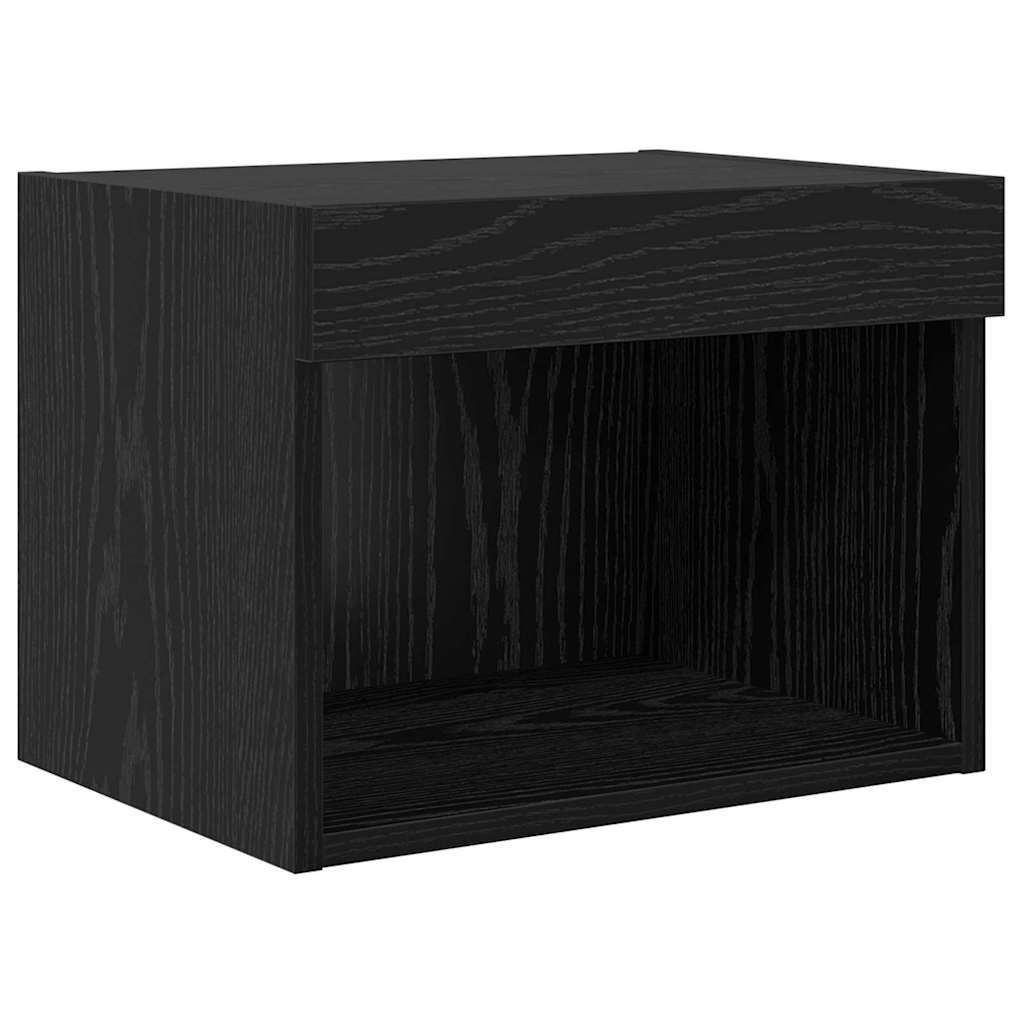 Meubles TV muraux 5 pc Chêne noir Bois d'ingénierie