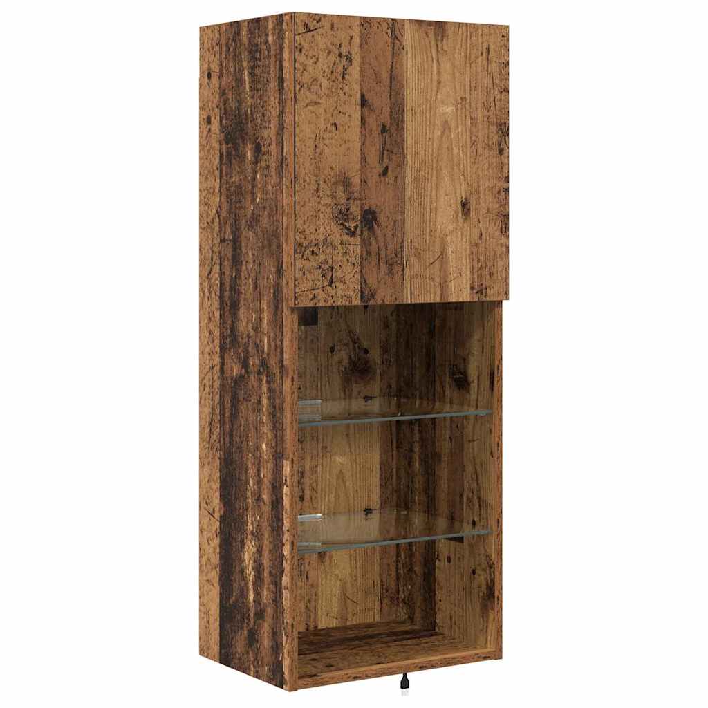 Meubles TV muraux 4 pc Bois ancien Bois d'ingénierie