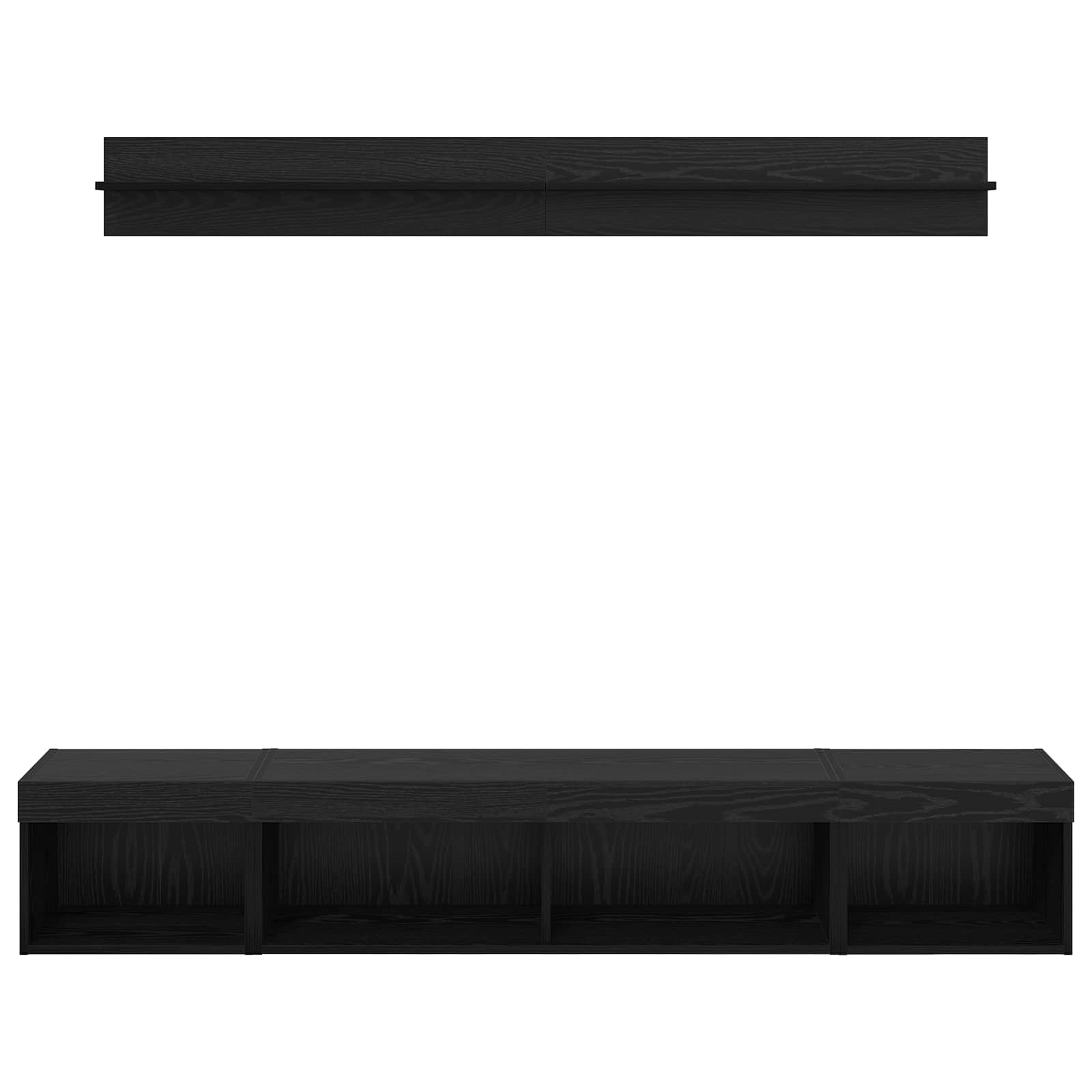 Ensemble de meuble TV mural 5 pcs Chêne noir Bois d'ingénierie - XIOS
