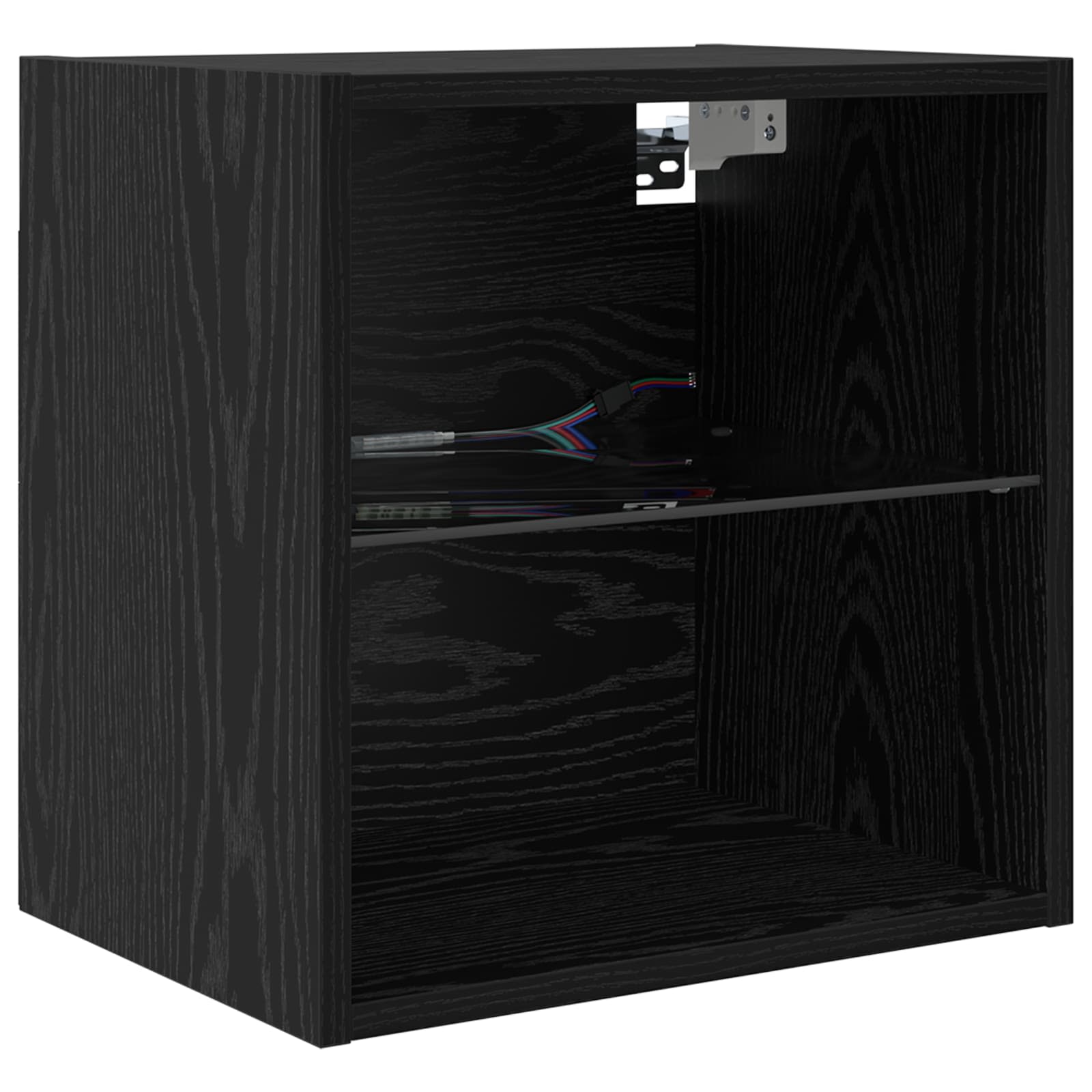 Unités murales TV avec LED 5 pcs Chêne noir 100 x 30 x 30 cm - XIOS