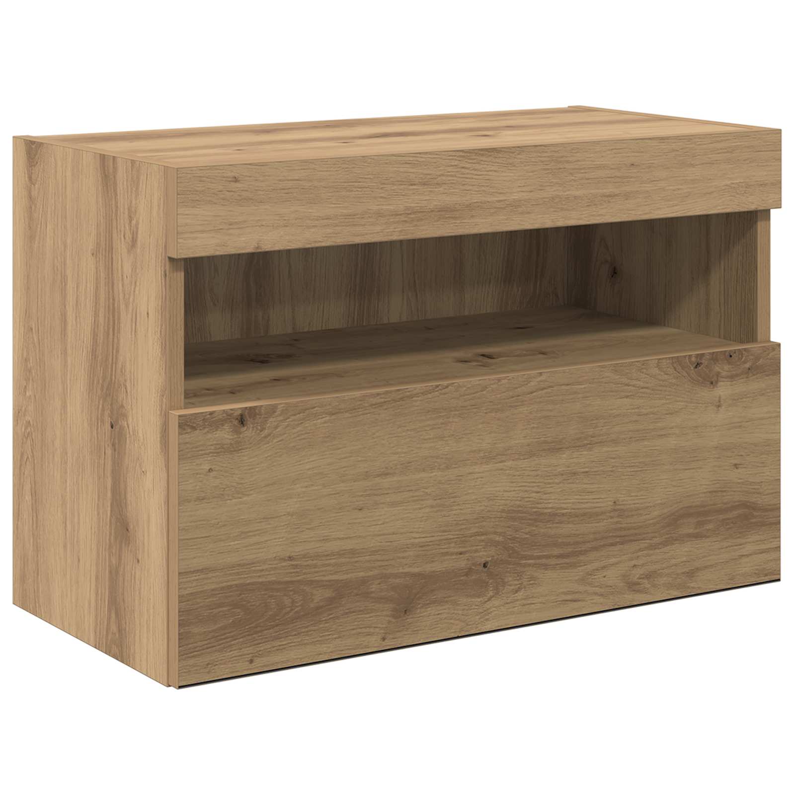 Meubles TV muraux 6 pc Chêne artisanal Bois d'ingénierie