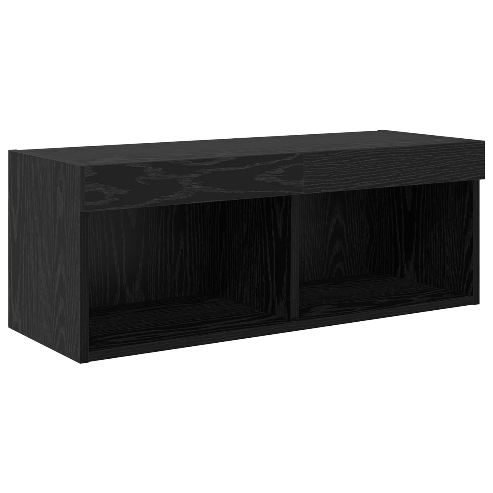 Meubles TV muraux 6 pc Chêne noir Bois d'ingénierie