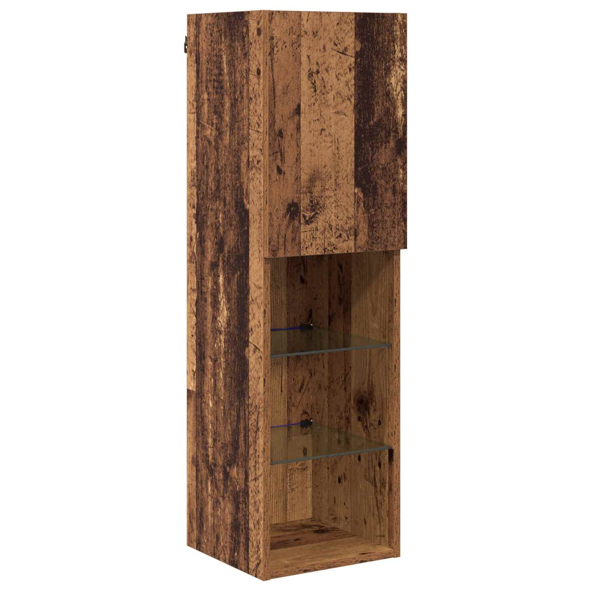 Meuble TV 7 pc Bois ancien Bois d'ingénierie