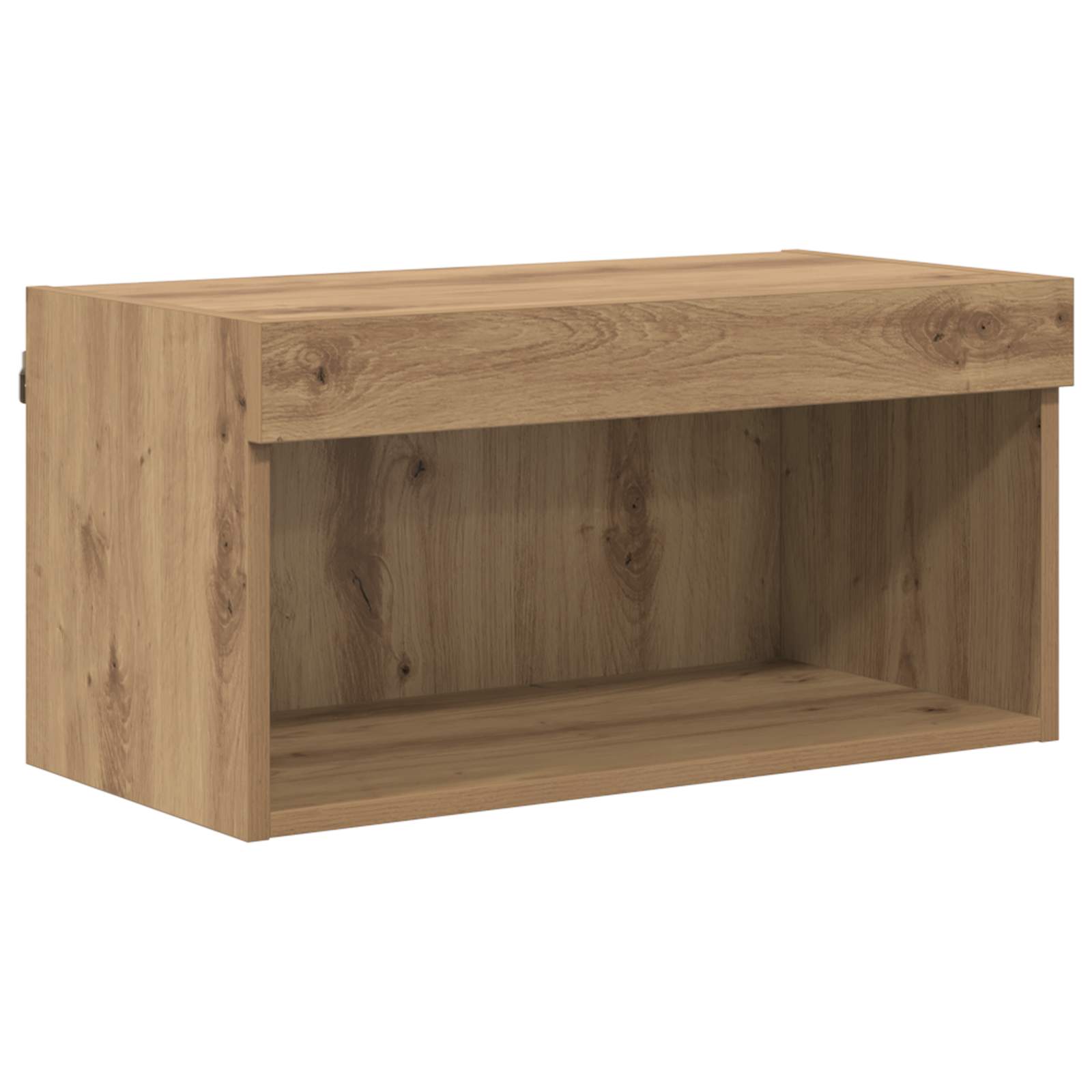 Meuble TV 7 pc Chêne artisanal Bois d'ingénierie