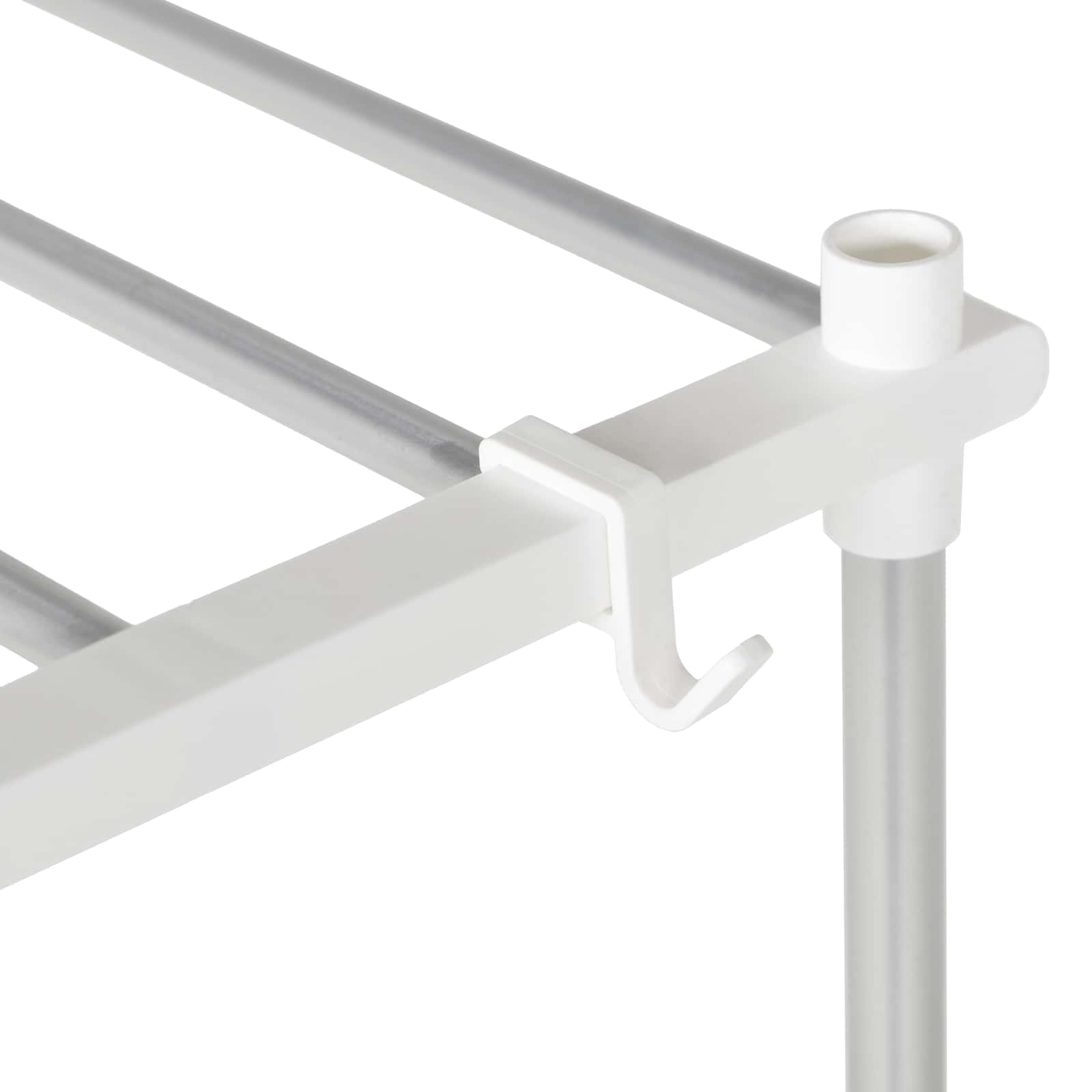 Étagère pour machine à laver Blanc 70 x 27 x 136 cm Aluminium - XIOS