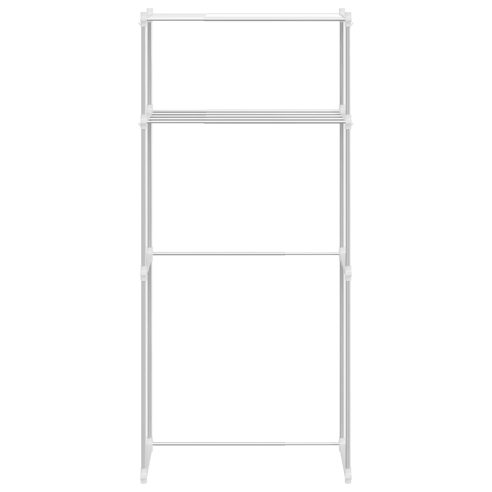 Étagère pour machine à laver Blanc 70 x 27 x 136 cm Aluminium - XIOS