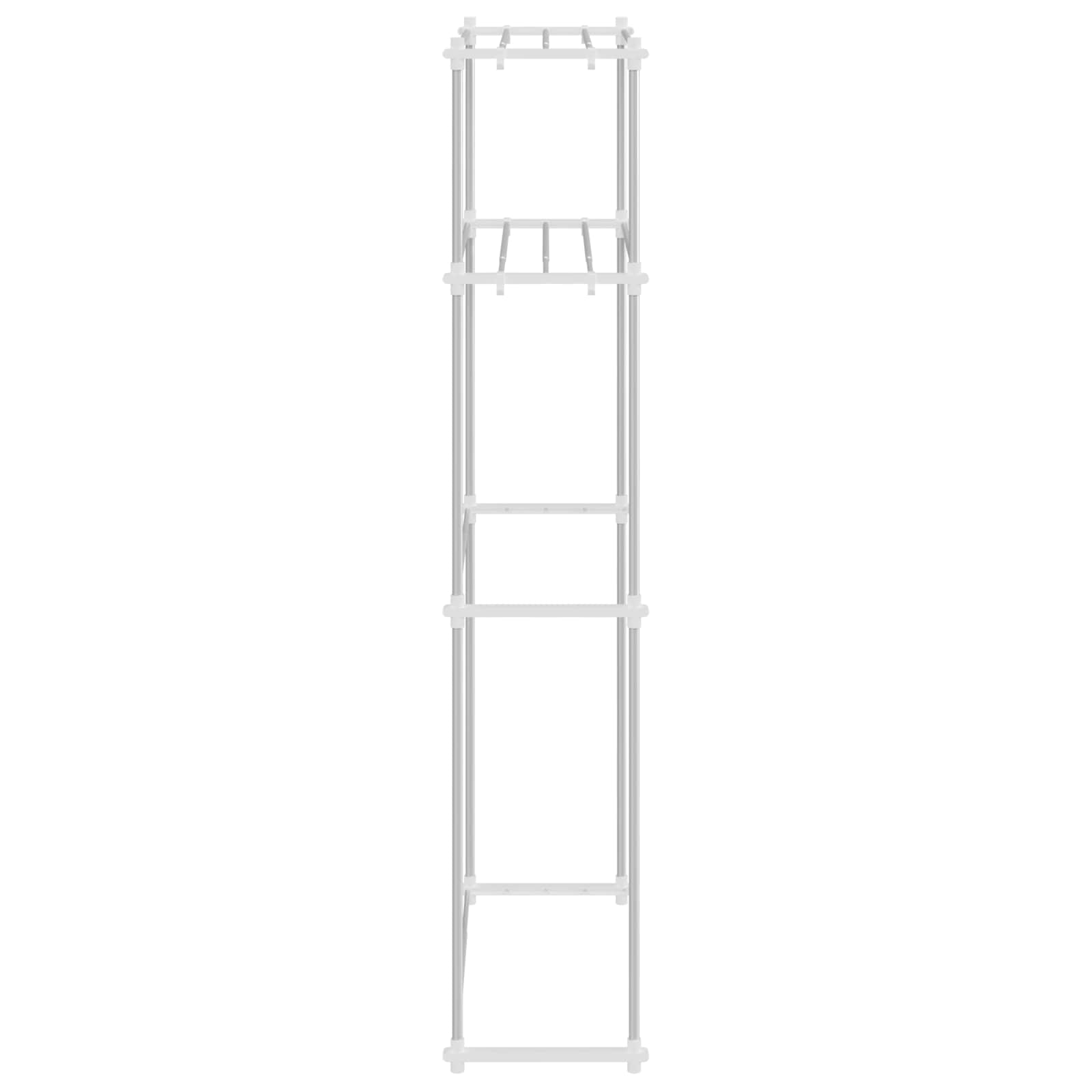 Étagère pour machine à laver Blanc 70 x 27 x 136 cm Aluminium - XIOS