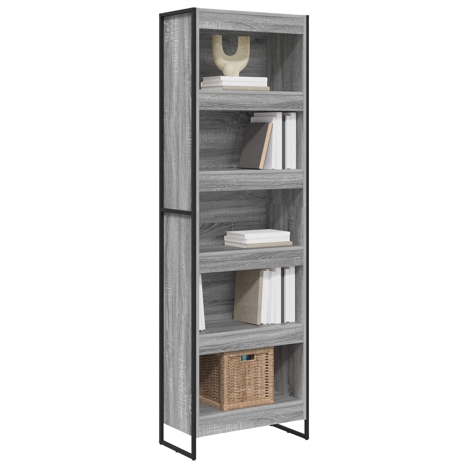 Bibliothèque 2 pcs Gris Sonoma 80 x 30 x 155 cm - XIOS