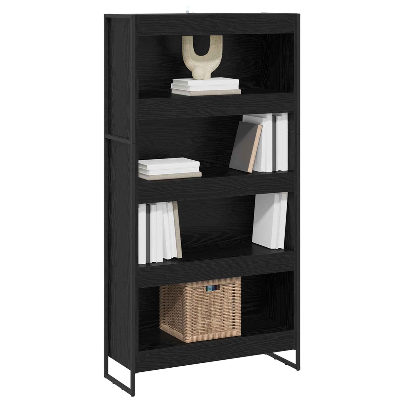 Bibliothèque 2 pcs Chêne noir 80 x 30 x 155 cm - XIOS