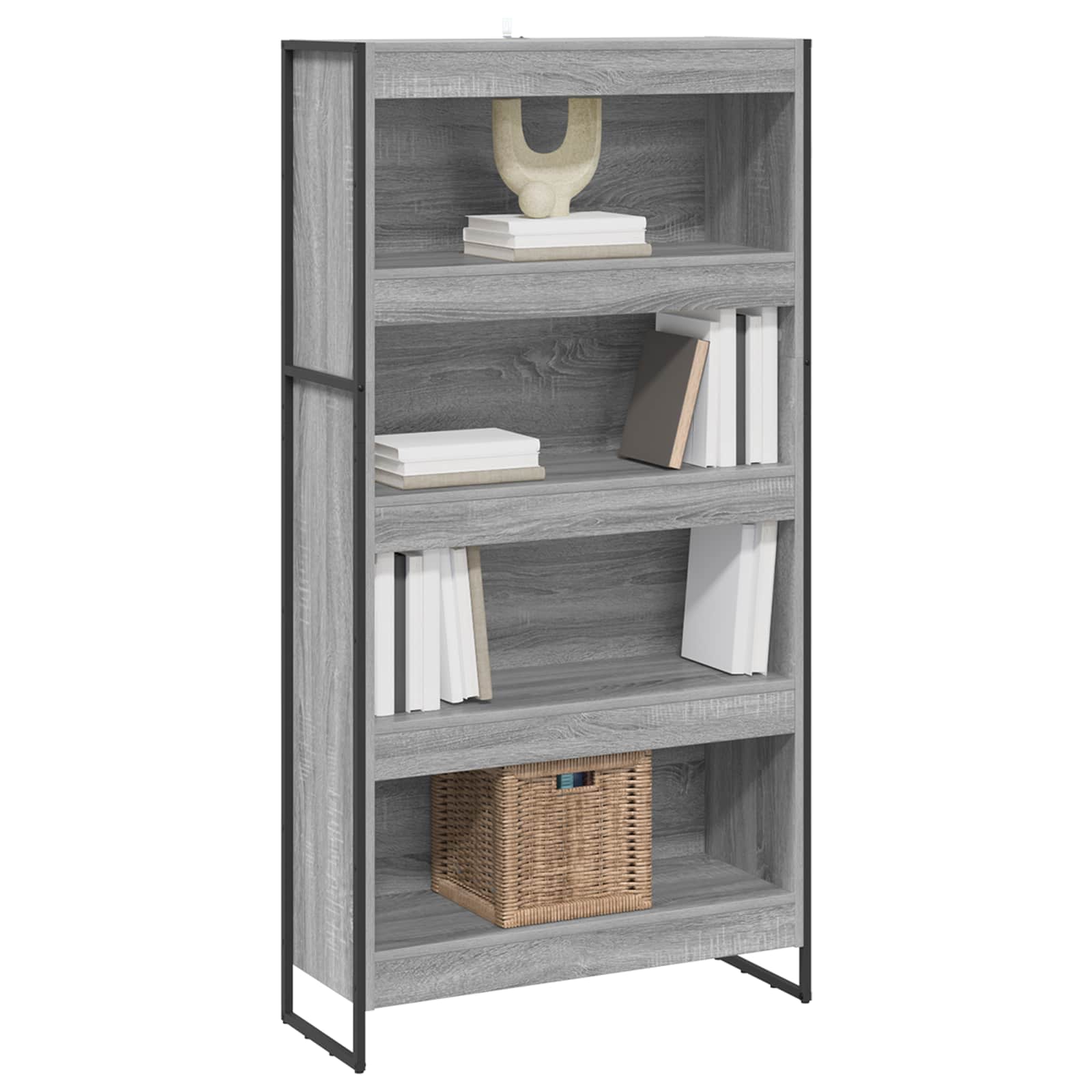 Bibliothèque 2 pcs Gris Sonoma 80 x 30 x 155 cm - XIOS
